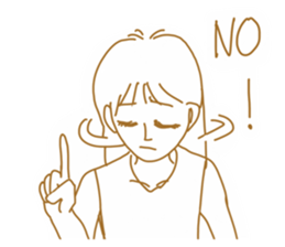 Cute lady3 sticker #14583253