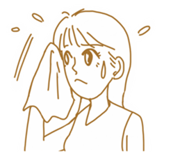 Cute lady3 sticker #14583259