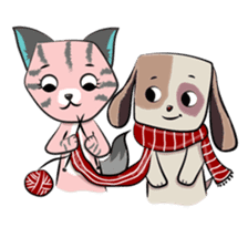 Bubu and Charley Winter Adventures sticker #14583935