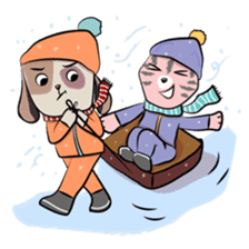 Bubu and Charley Winter Adventures sticker #14583945