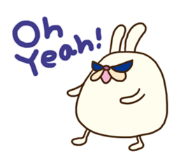 Chubby rabbit (Pukuusa) sticker #14584367