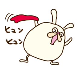 Chubby rabbit (Pukuusa) sticker #14584368