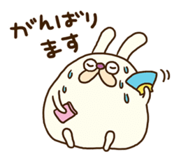 Chubby rabbit (Pukuusa) sticker #14584373