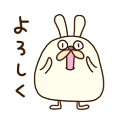 Chubby rabbit (Pukuusa) sticker #14584375