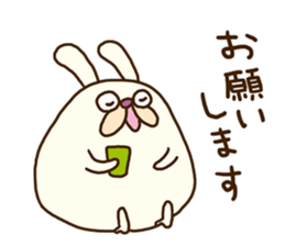 Chubby rabbit (Pukuusa) sticker #14584376