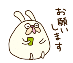 Chubby rabbit (Pukuusa) sticker #14584376