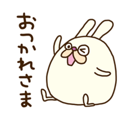 Chubby rabbit (Pukuusa) sticker #14584381
