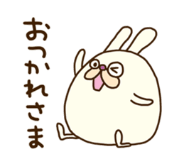 Chubby rabbit (Pukuusa) sticker #14584381