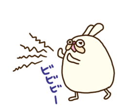 Chubby rabbit (Pukuusa) sticker #14584383