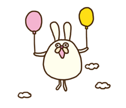 Chubby rabbit (Pukuusa) sticker #14584385