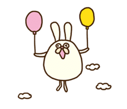 Chubby rabbit (Pukuusa) sticker #14584385