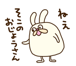 Chubby rabbit (Pukuusa) sticker #14584389