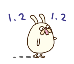 Chubby rabbit (Pukuusa) sticker #14584394