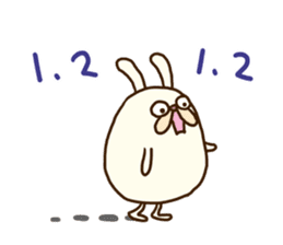 Chubby rabbit (Pukuusa) sticker #14584394