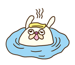 Chubby rabbit (Pukuusa) sticker #14584395