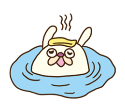 Chubby rabbit (Pukuusa) sticker #14584395