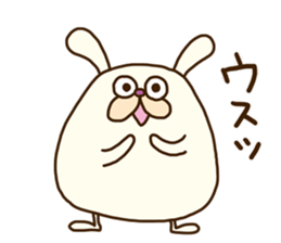 Chubby rabbit (Pukuusa) sticker #14584398
