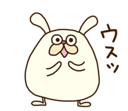 Chubby rabbit (Pukuusa) sticker #14584398