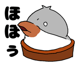 Bowl bird sticker #14585308