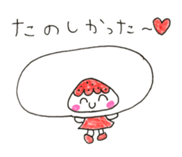 hello! i am strawberry daifuku! sticker #14585433