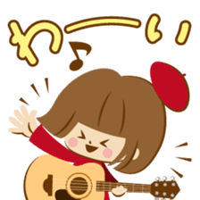 Guitar girl! sticker #14586481