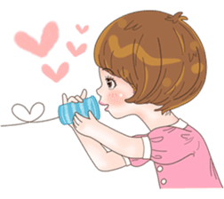 Sweet cutie couple in love (Eng) sticker #14586749