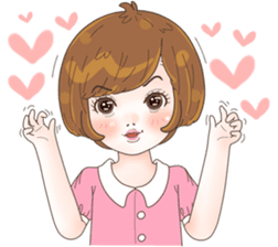 Sweet cutie couple in love (Eng) sticker #14586755