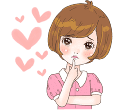 Sweet cutie couple in love (Eng) sticker #14586758