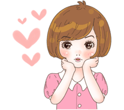 Sweet cutie couple in love (Eng) sticker #14586760