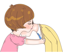 Sweet cutie couple in love (Eng) sticker #14586768