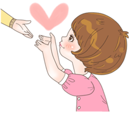 Sweet cutie couple in love (Eng) sticker #14586769
