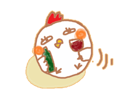 chicken named torikooooo sticker #14587050