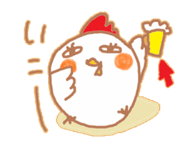 chicken named torikooooo sticker #14587054