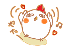 chicken named torikooooo sticker #14587056