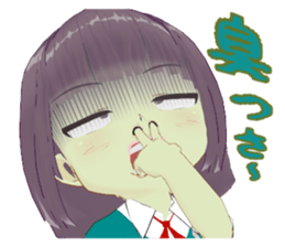 Girls who do not hide emotions sticker #14587110