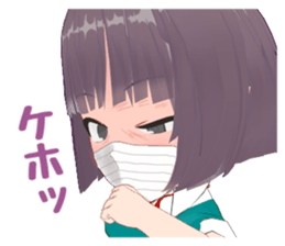 Girls who do not hide emotions sticker #14587139