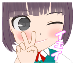 Girls who do not hide emotions sticker #14587141