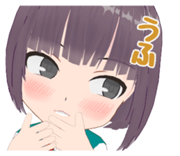 Girls who do not hide emotions sticker #14587149