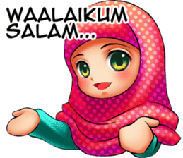 ULTRA CUTE HIJAB 2 sticker #14587703