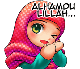 ULTRA CUTE HIJAB 2 sticker #14587710