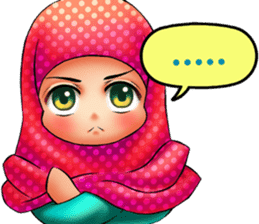 ULTRA CUTE HIJAB 2 sticker #14587713