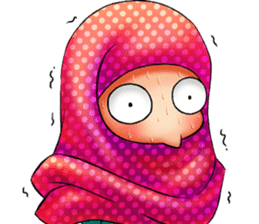 ULTRA CUTE HIJAB 2 sticker #14587715