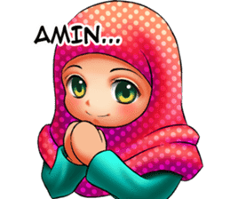 ULTRA CUTE HIJAB 2 sticker #14587724