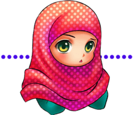 ULTRA CUTE HIJAB 2 sticker #14587725