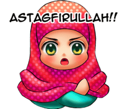 ULTRA CUTE HIJAB 2 sticker #14587726