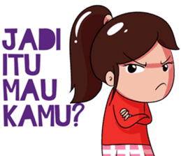 Cewek PMS sticker #14587752