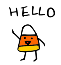 Candy Corn Boy sticker #14588254