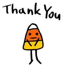 Candy Corn Boy sticker #14588255