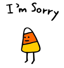 Candy Corn Boy sticker #14588256