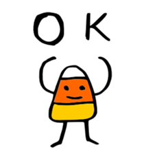 Candy Corn Boy sticker #14588257